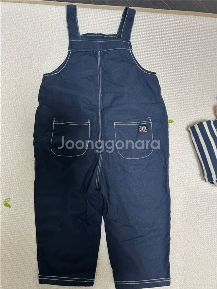 새상품) 쁘띠뮤 아동 멜빵바지 120사이즈--1