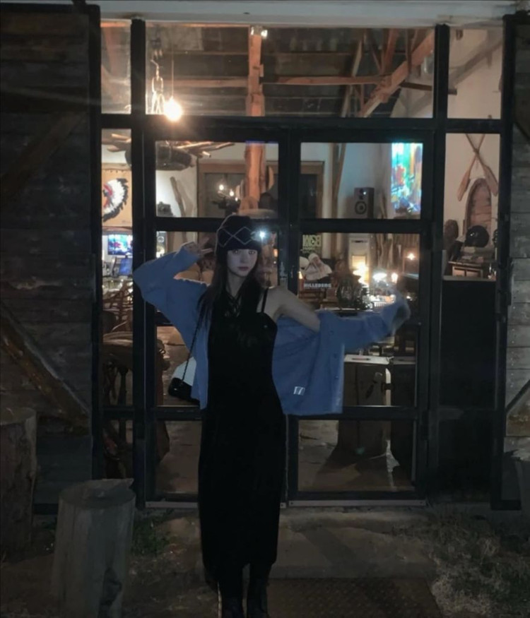 modo 샵모도 버니 부클 가디건 블루 이미지