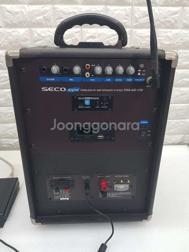 SECO 이동식 엠프 스피커 DWA-400 USB--2