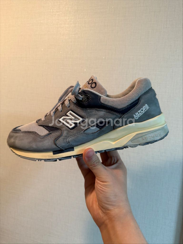 뉴발란스 1600 빈티지 그레이 280 사이즈--3