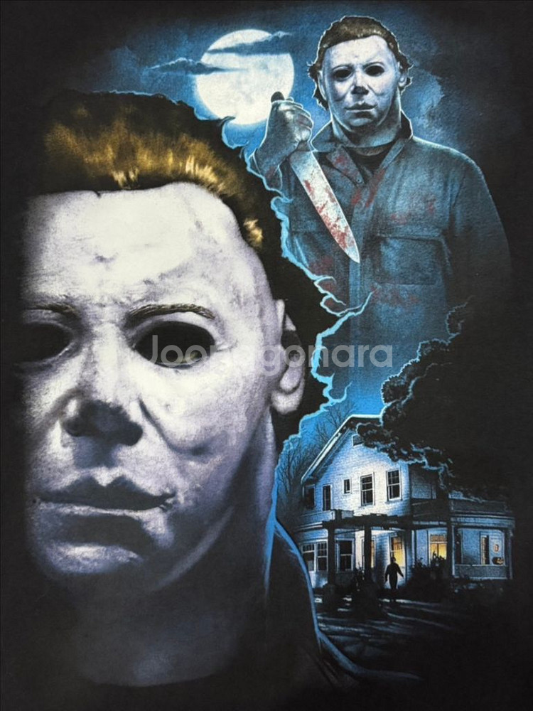Halloween movie 티셔츠 호러 영화 사이즈L--3