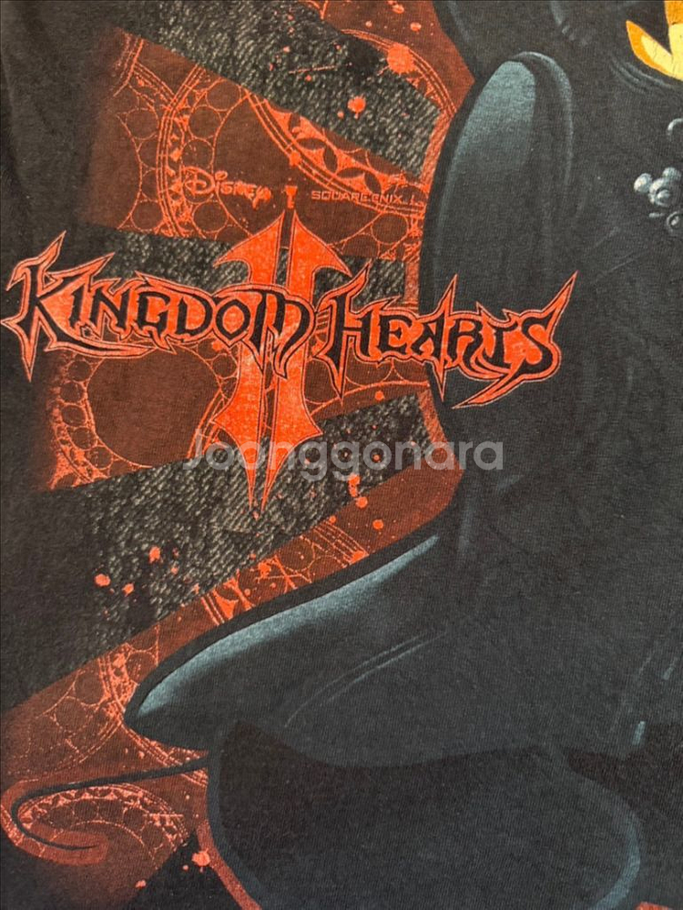 레어 Kingdom Hearts 미키프린트 티셔츠 M--4