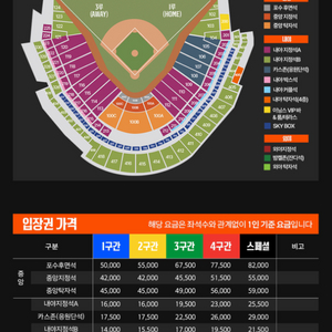 (최저가) 5/6 한화 삼성 3루 121구역 2연석