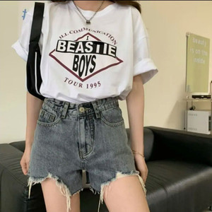 하이웨스트 흑청 반바지