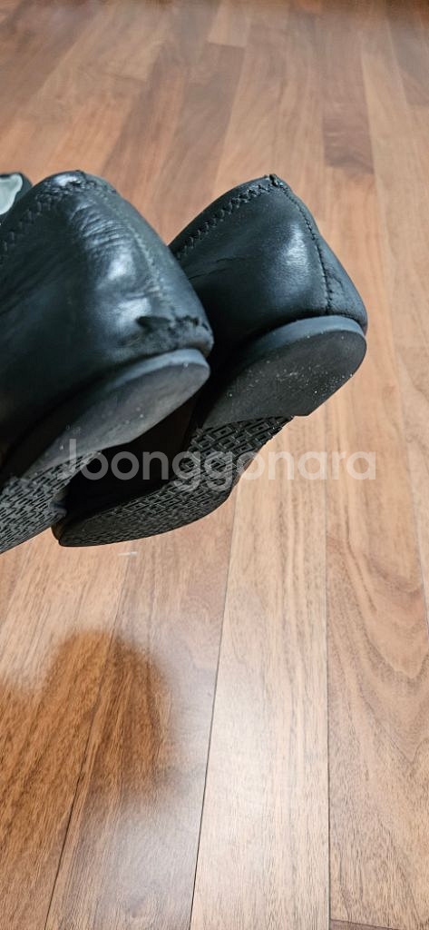 토리버치 블랙 가죽 플랫슈즈(정품)--5