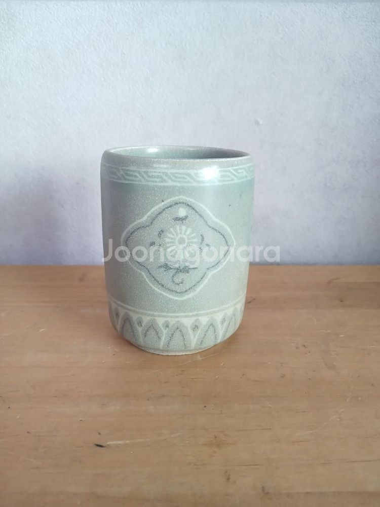 고려청자 도자기 컵--0