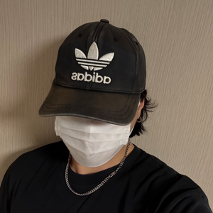 정품 아디다스 빈티지 볼캡 빅로고 모자