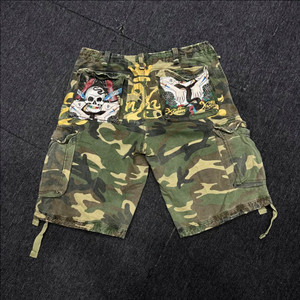 Kustom Kulture 빈티지 밀리터리 카고쇼츠