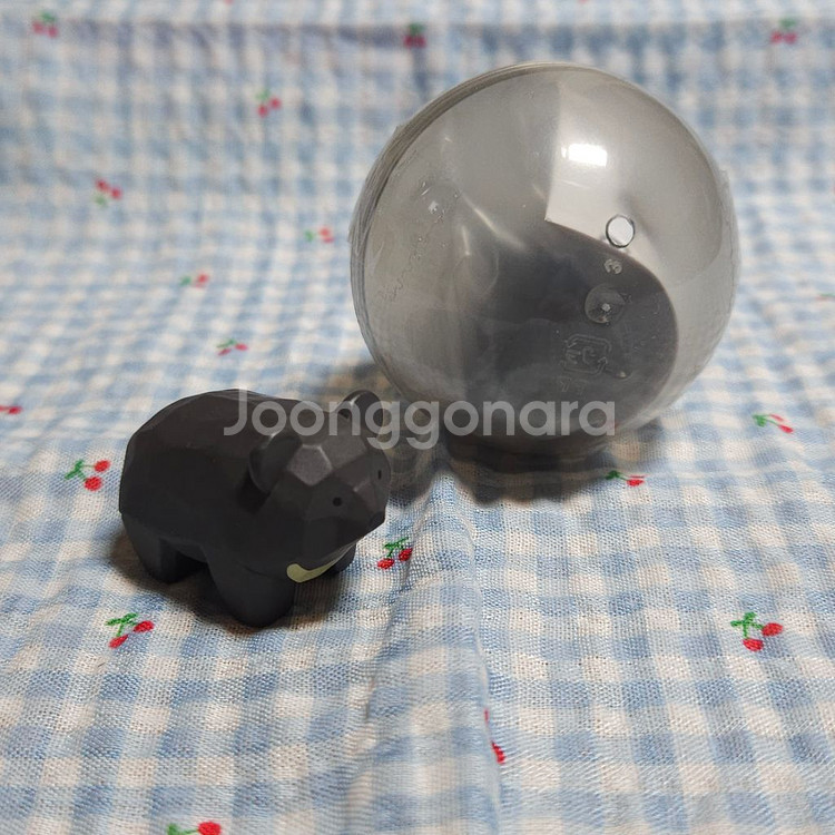 [일본가챠] 가와사키세이지 목각동물 곰 닥스훈트 강아지--1