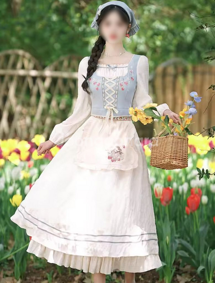 졸업사진 알프스 소녀 하이디 컨셉 의상 대여--2