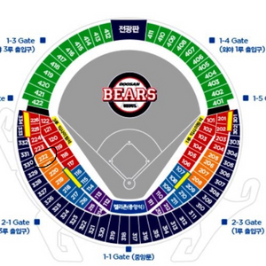 5/6(화) 엘지 vs 두산 3루 오렌지석 통로 4연석