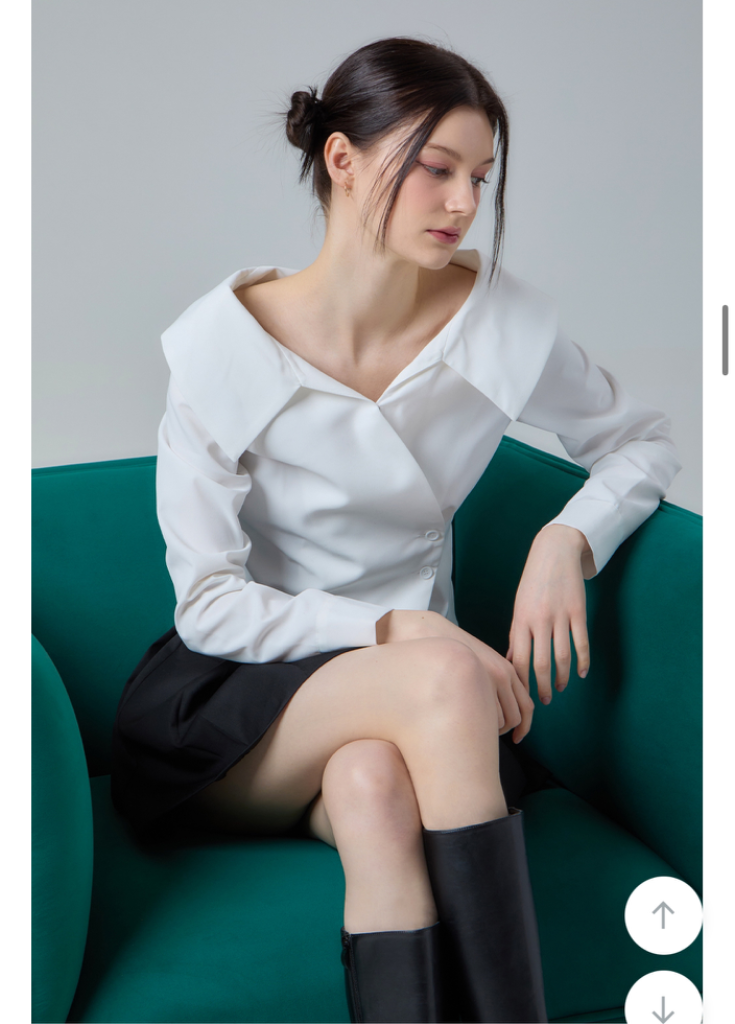 콜릿 셔츠오프숄더