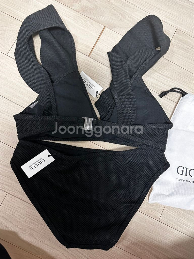 지올르 블랙 러플 비키니 새상품--2