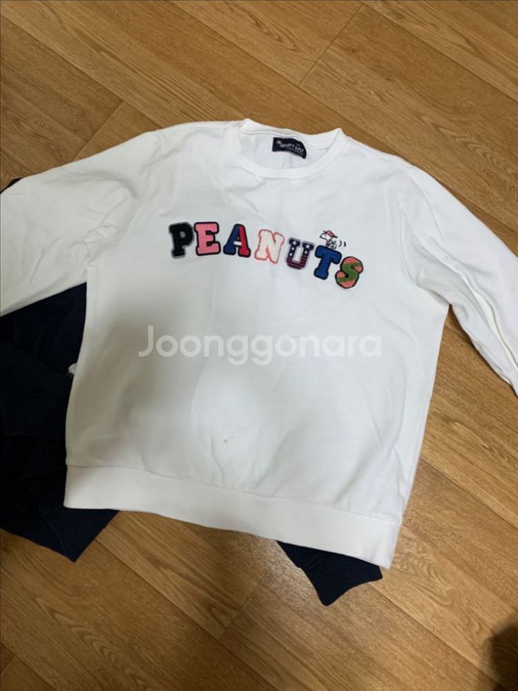 피너츠 골프 맨투맨 티셔츠 라지 100사이즈 2장--2