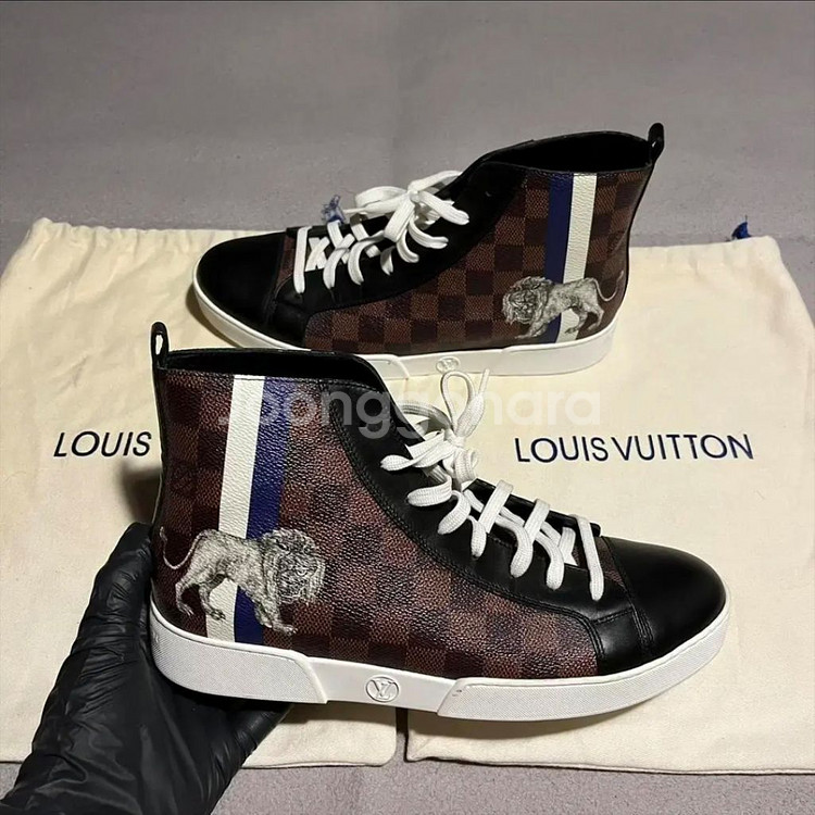 [7/한정판/새상품급] 루이비통 채프먼 다미에 하이탑--0
