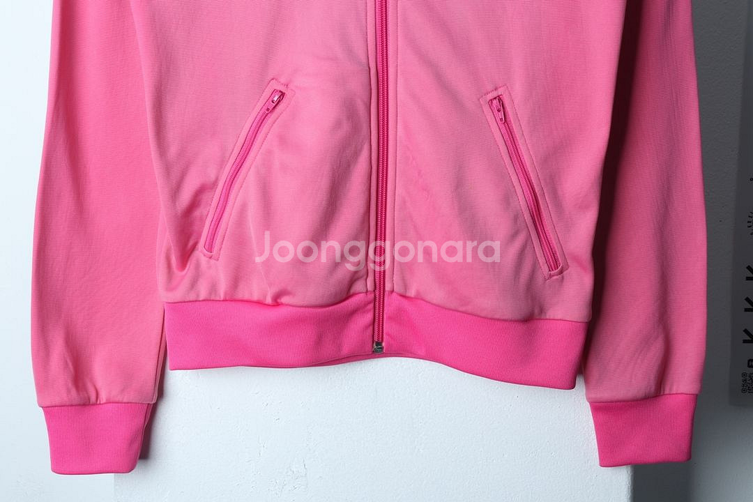 W(XL) 아디다스 집업져지 트랙탑 오리지널 핑크--0