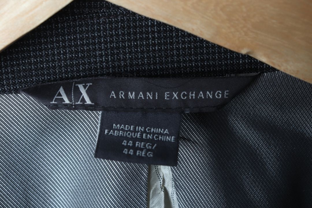 (M) 아르마니 정장 슈트 자켓 블레이저 그레이 체크 이미지