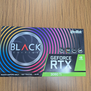 3080ti 이엠텍 블랙에디션 as x