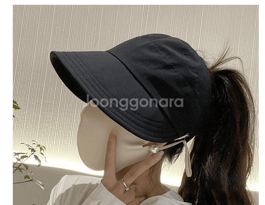 1+1 동남아 해외여행 여름 자외선차단 썬캡 돌돌이--3