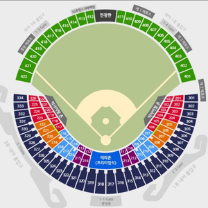 5/7 두산 vs LG 3루 블루석 218블럭 2연석