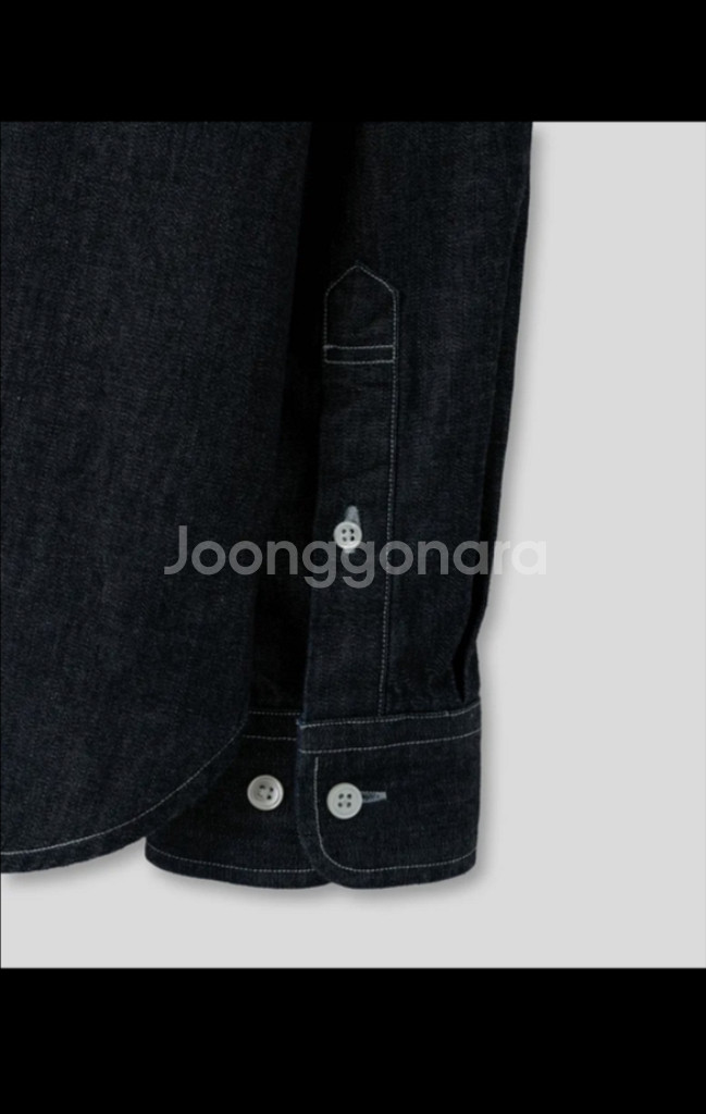 아노블리어 마레 워시드 데님 셔츠 [인디고]--4