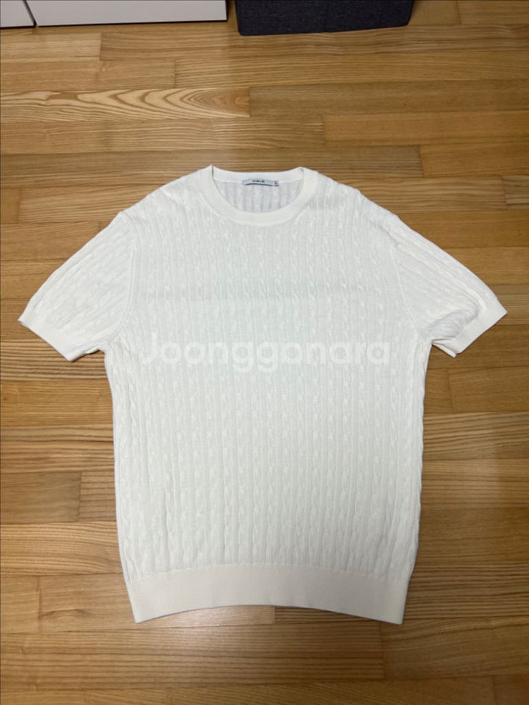 키뮤어 케이블니트 반팔 xl--0