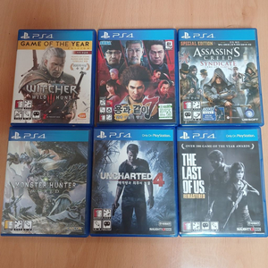 PS4 게임 타이틀 6장 일괄 정리 (택포)