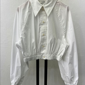 정품) COS 코스 크롭 엘라스티케이티드 셔츠자켓 32