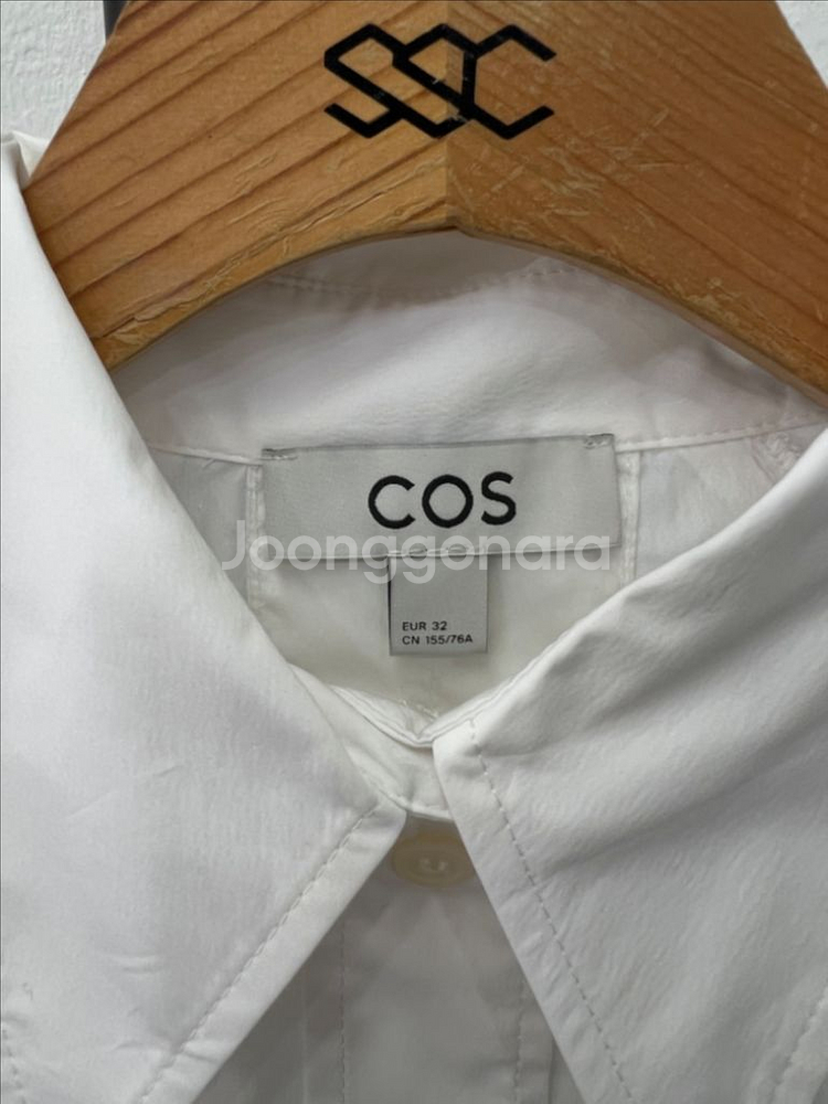 정품) COS 코스 크롭 엘라스티케이티드 셔츠자켓 32--6