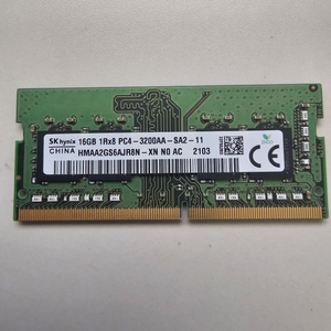 노트북용 SK ddr4램 16g 3200..cu 반택비