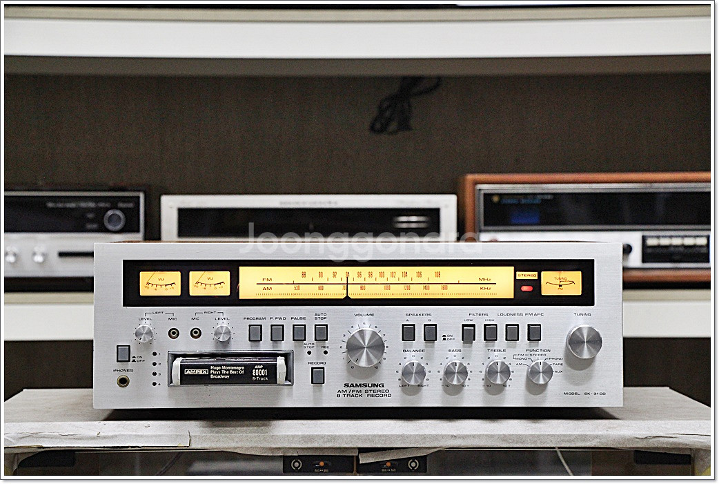 삼성 A급 8트랙 테이프 아날로그리시버 SK-3100--2