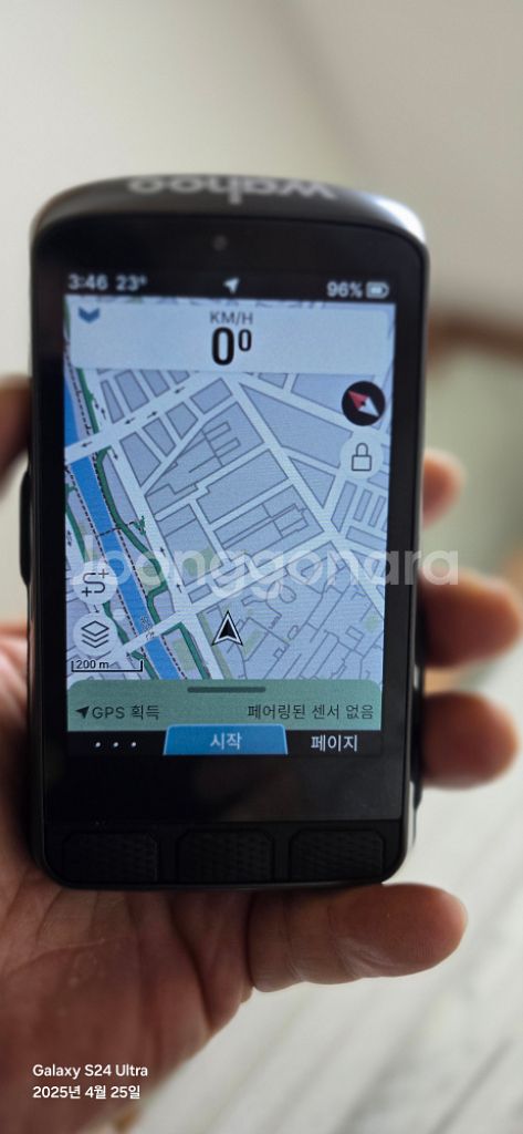 와후 엘리먼트 에이스 네비게이션 GPS 속도계--3