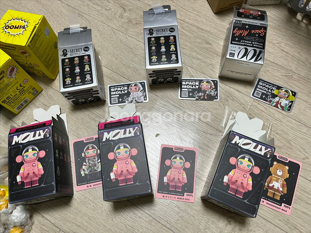 스페이스몰리 1탄. 3탄 시리즈 3종씩 판매--0