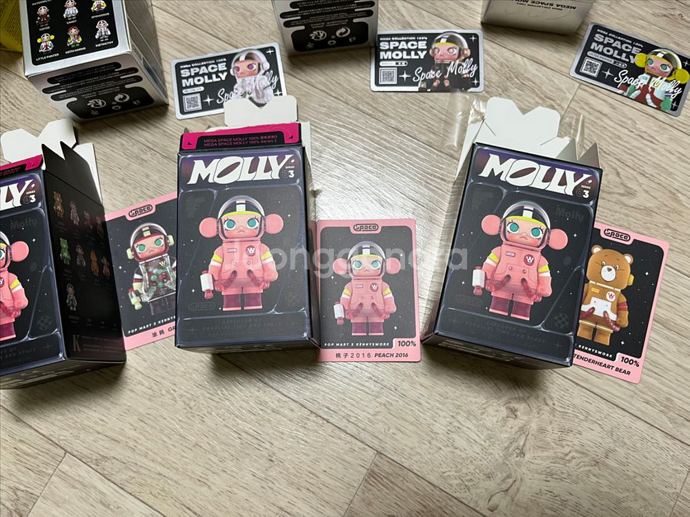 스페이스몰리 1탄. 3탄 시리즈 3종씩 판매--1