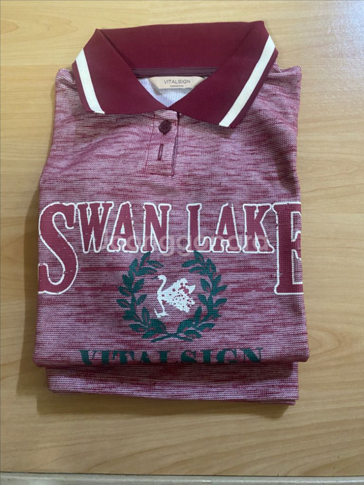 새상품) 바이탈싸인 swan lake polo shir--4