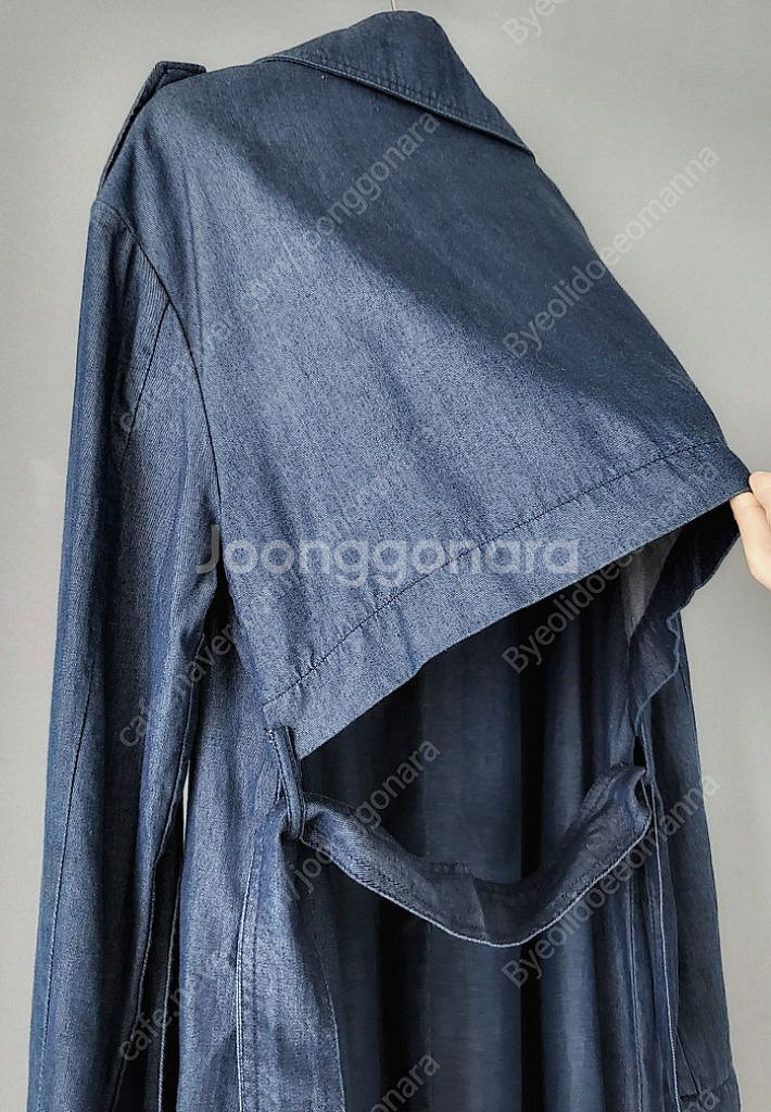 STAFF 스태프 데님 트렌치 롱코트 바바리 청자켓 F--3
