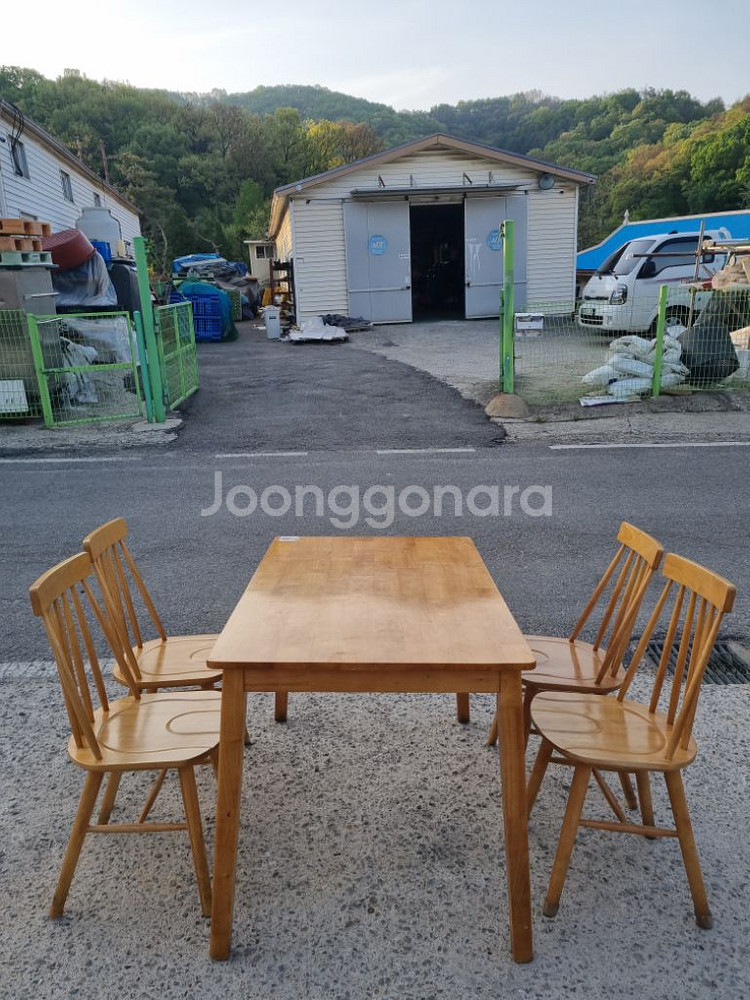 2인, 4인 원목 식탁의자세트--0