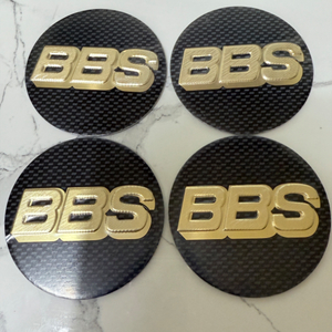 BBS 휠캡-60mm-블랙골드-아크릴(새제품)