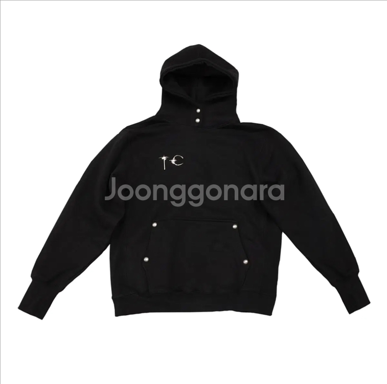 떠그클럽 아머 후드티 새상품 블랙, 그레이 1size--0