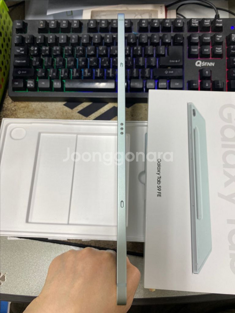 새제품 갤럭시탭S9FE 민트 128GB 와이파이용--6