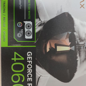 갤럭시 RTX 4060TI 8GB ex white OC