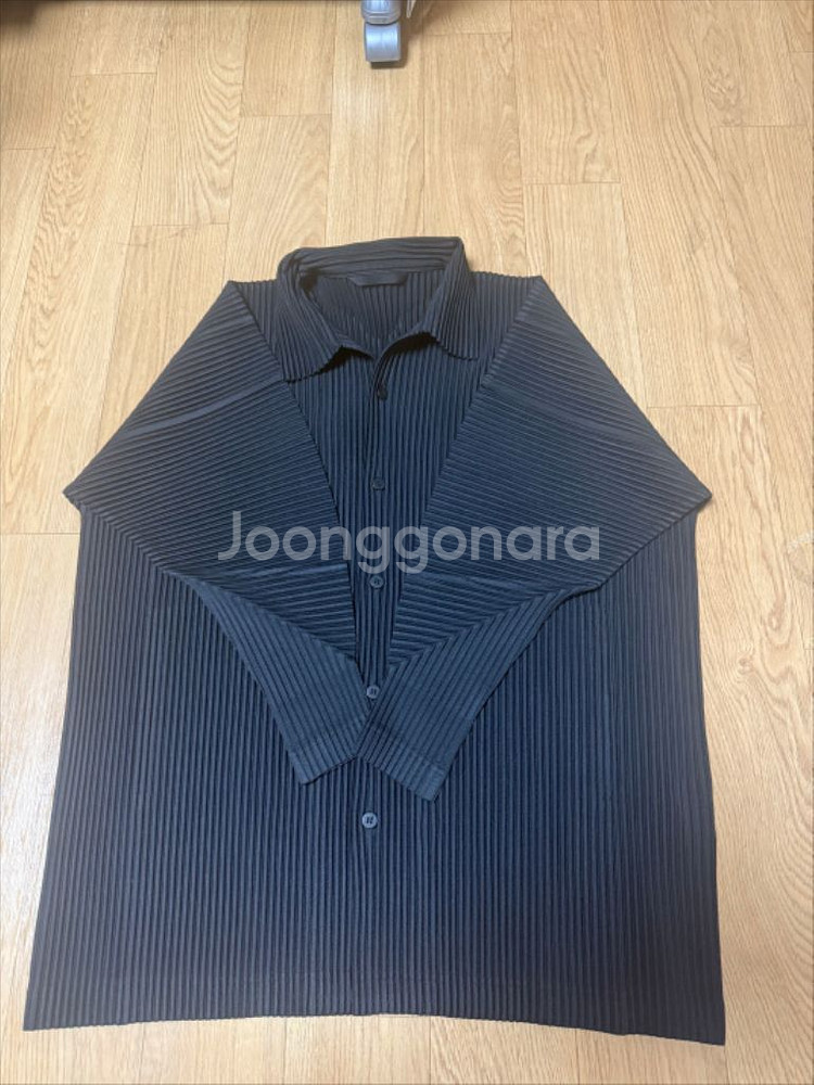 옴므플리세 블랙 셔츠002--0