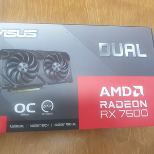 asus rx7600 판매합니다 (실사용 30시간)