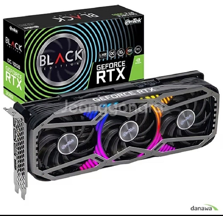 이엠텍 지포스 RTX 3080 BLACK EDITION--1