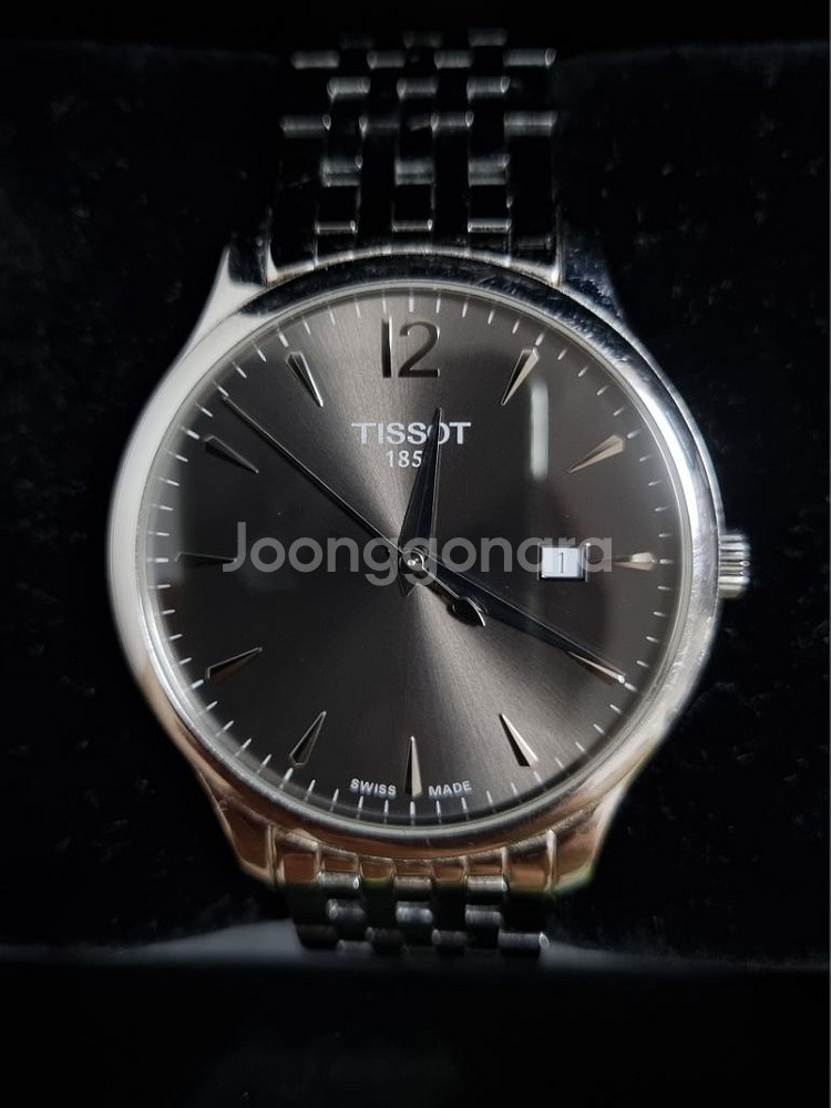 [TISSOT] 티쏘 트래디션 시계 그레이 42 mm--0