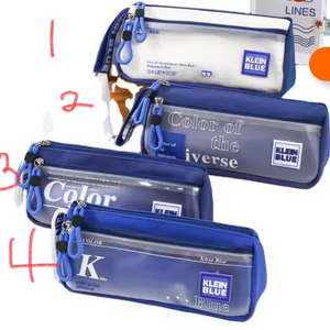 필통 파우치 새상품. 학용품. 펜슬케이스. 클라인블루