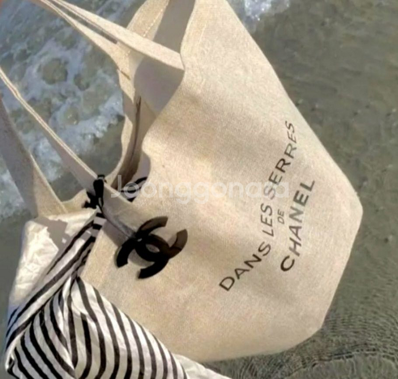샤넬 로고 린넨 기프트 인기에코백토트백비치백--3