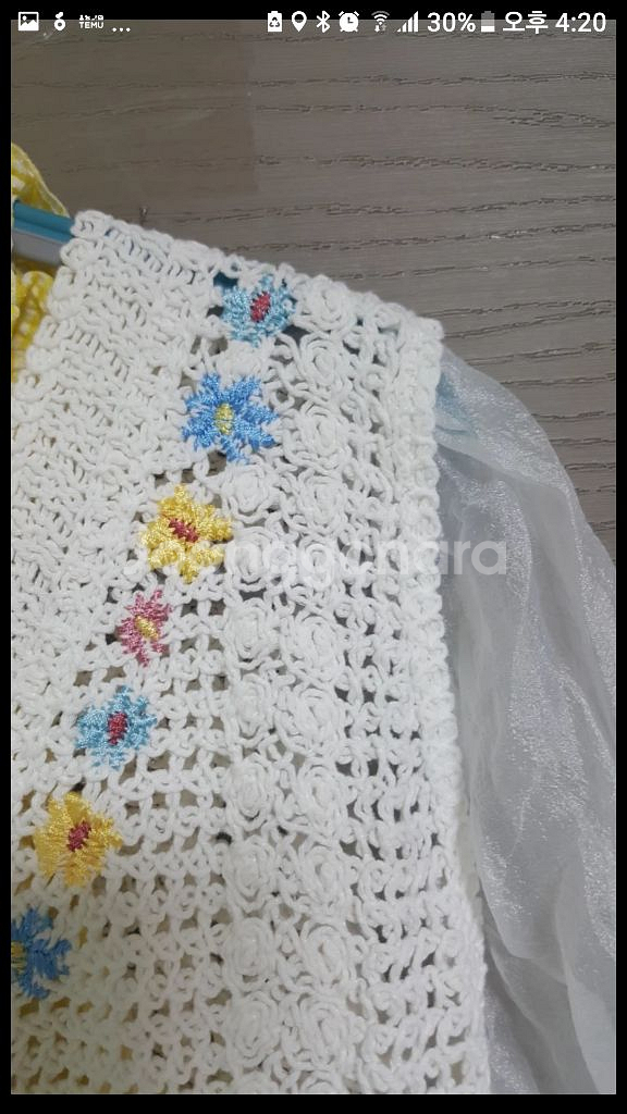 (새상품)원피스시스루가디건셋트(가격다운)--4