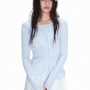 necystudio 레이어드 롱슬리브 블루