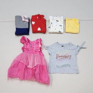 100 여아옷 티셔츠 외 묶음